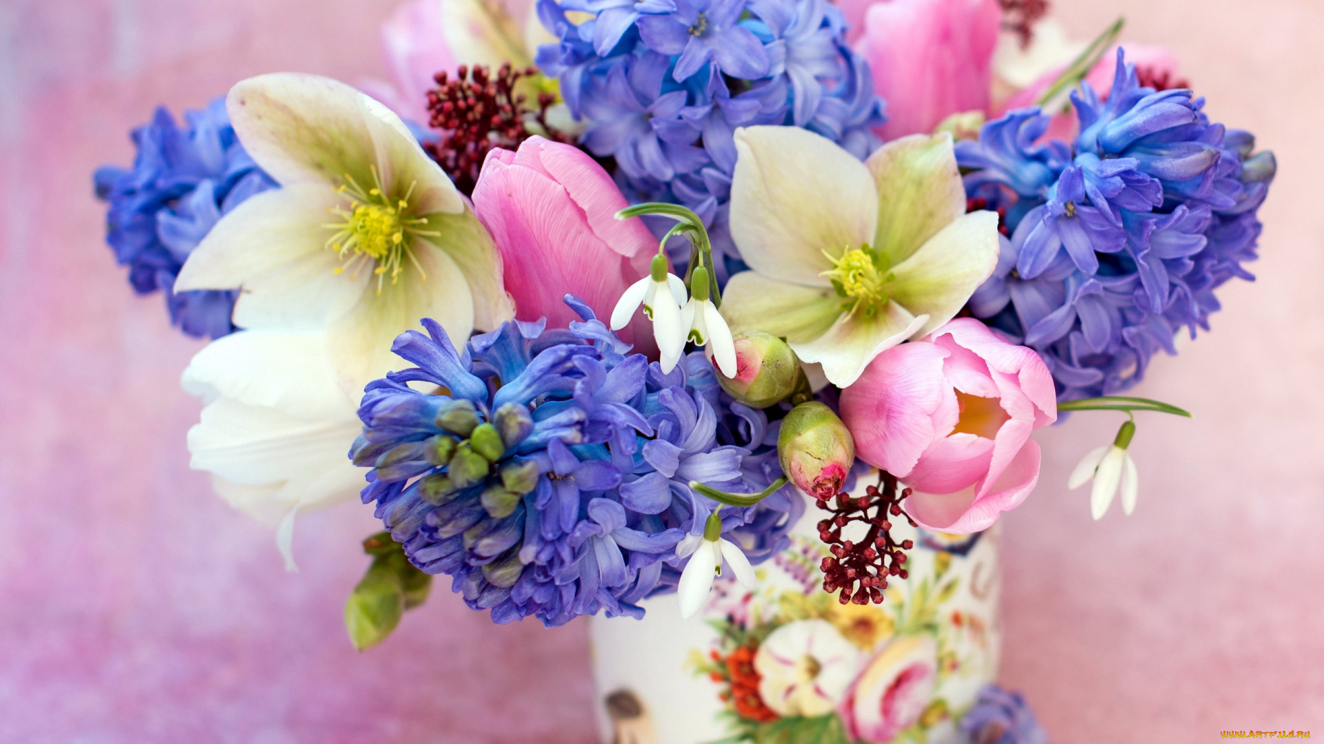 цветы, букеты, , композиции, тюльпаны, гиацинты, букет