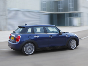 Картинка автомобили mini cooper d 5-door uk-spec 2014г голубой