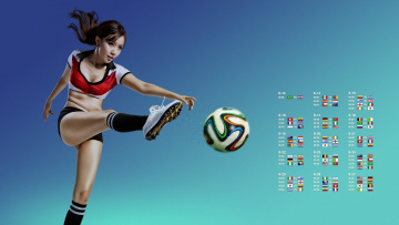 Картинка спорт футбол девушка мяч азиатка фон