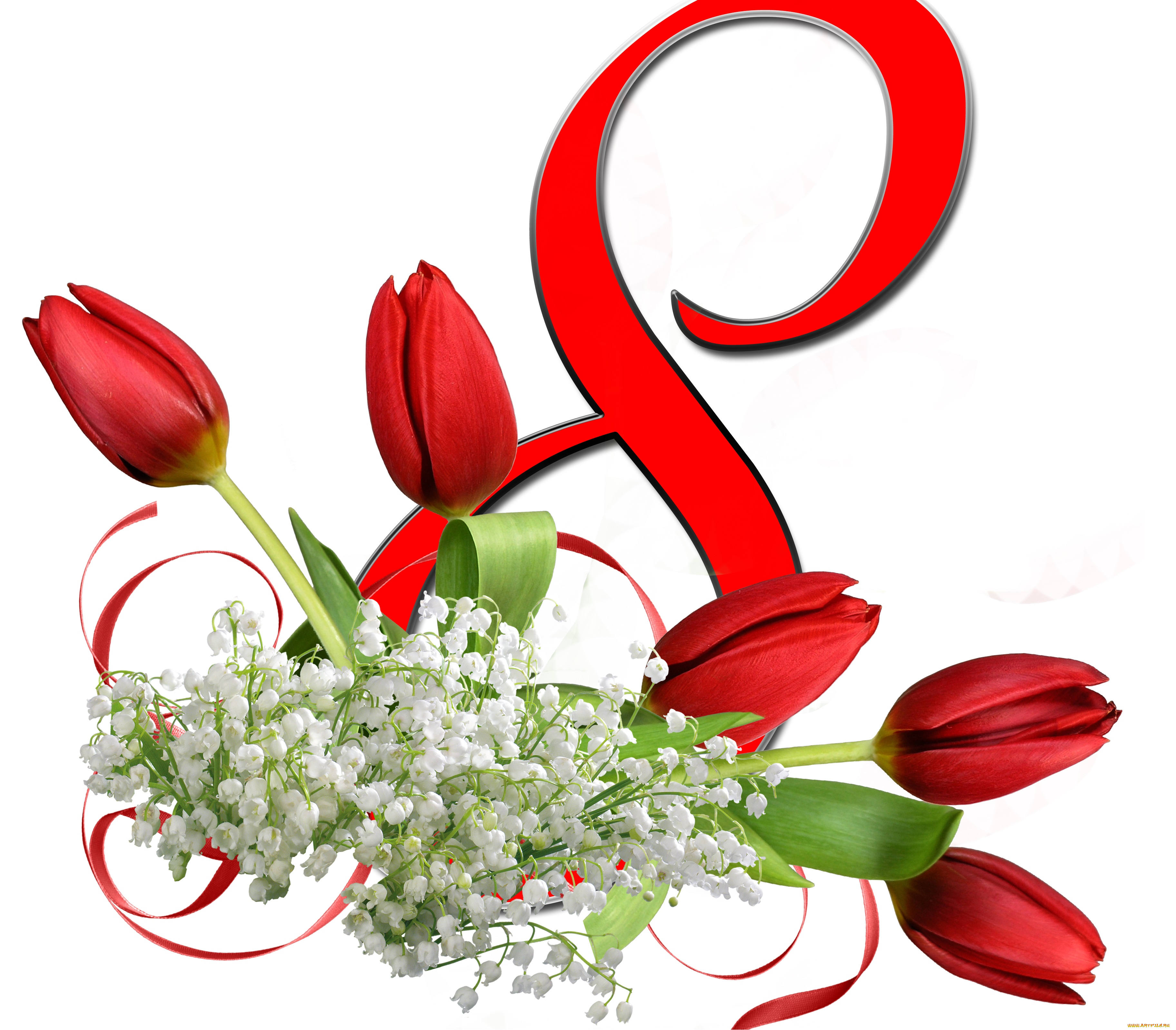 праздничные, международный, женский, день, -, 8, марта, цветы, фон