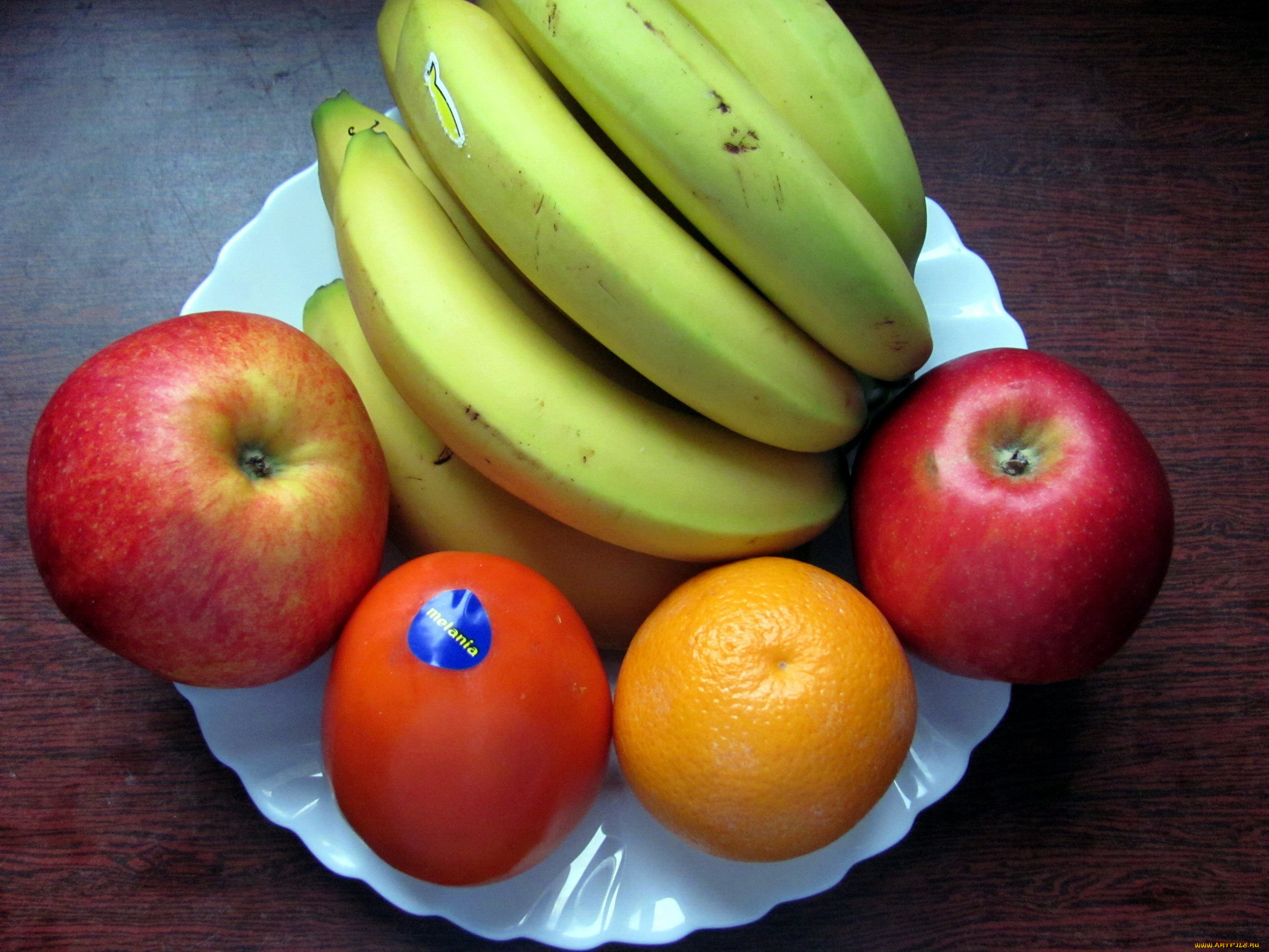 еда, фрукты, , ягоды, яблоки, апельсин, хурма, бананы