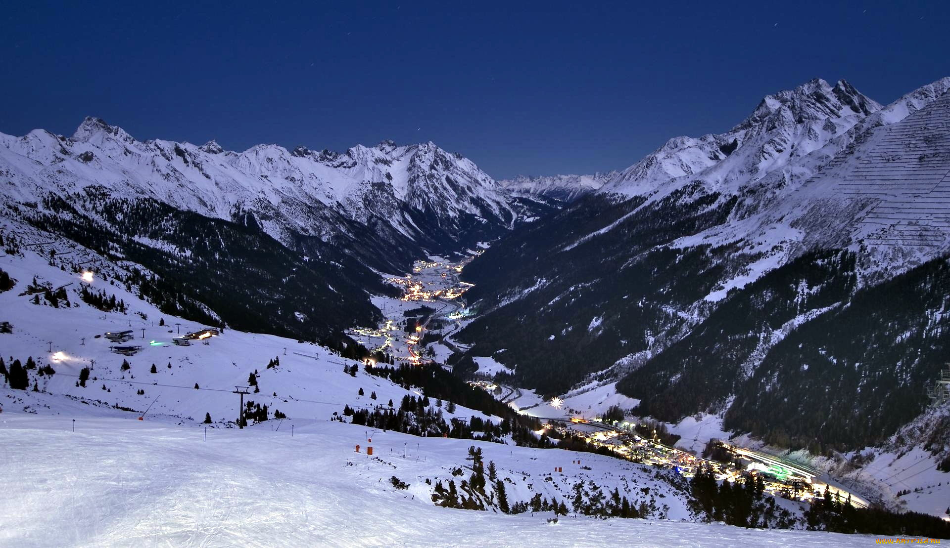 ski, resort, in, lech, , austria, города, -, панорамы, austria, ski, resort, in, lech