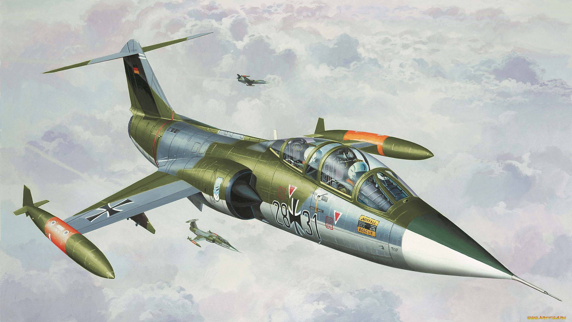 рисованное, авиация, starfighter, истребитель-перехватчик, рисунок, f-104, lockheed