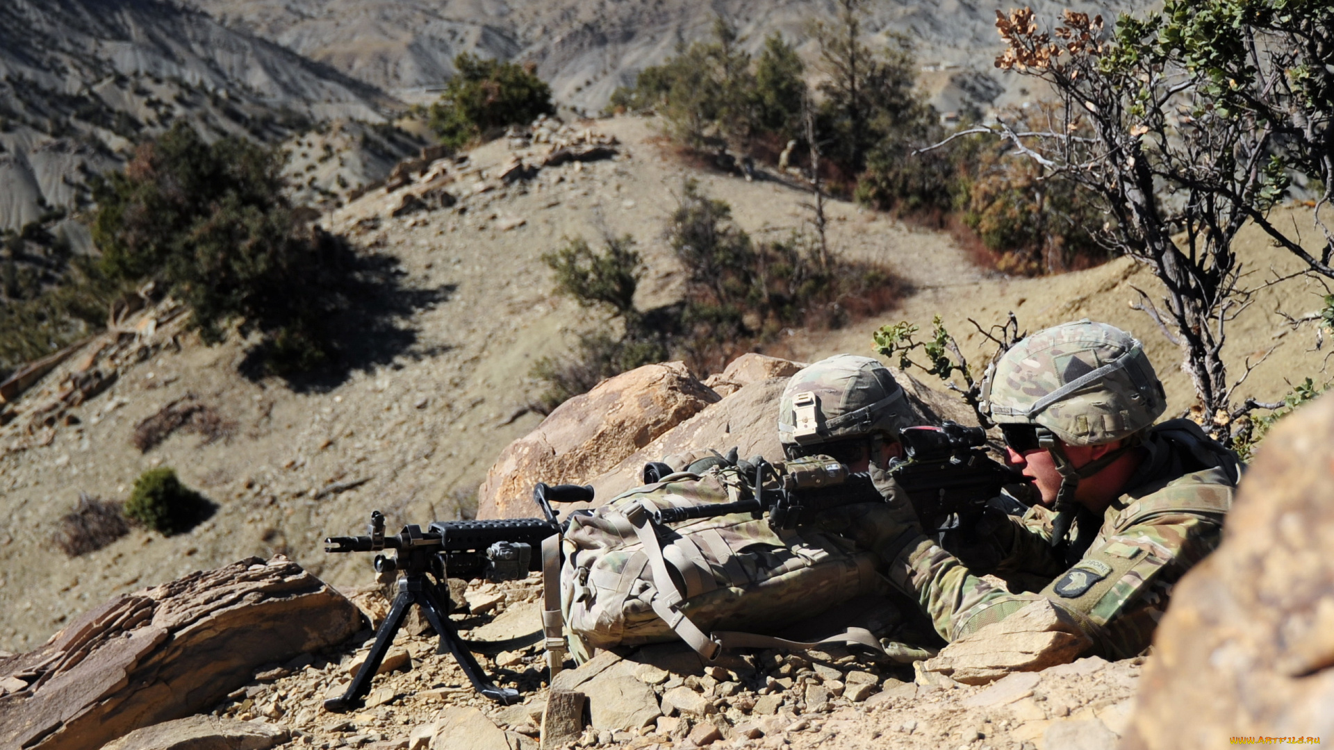 оружие, армия, спецназ, afghanistan, providing, security, m240, machinegun