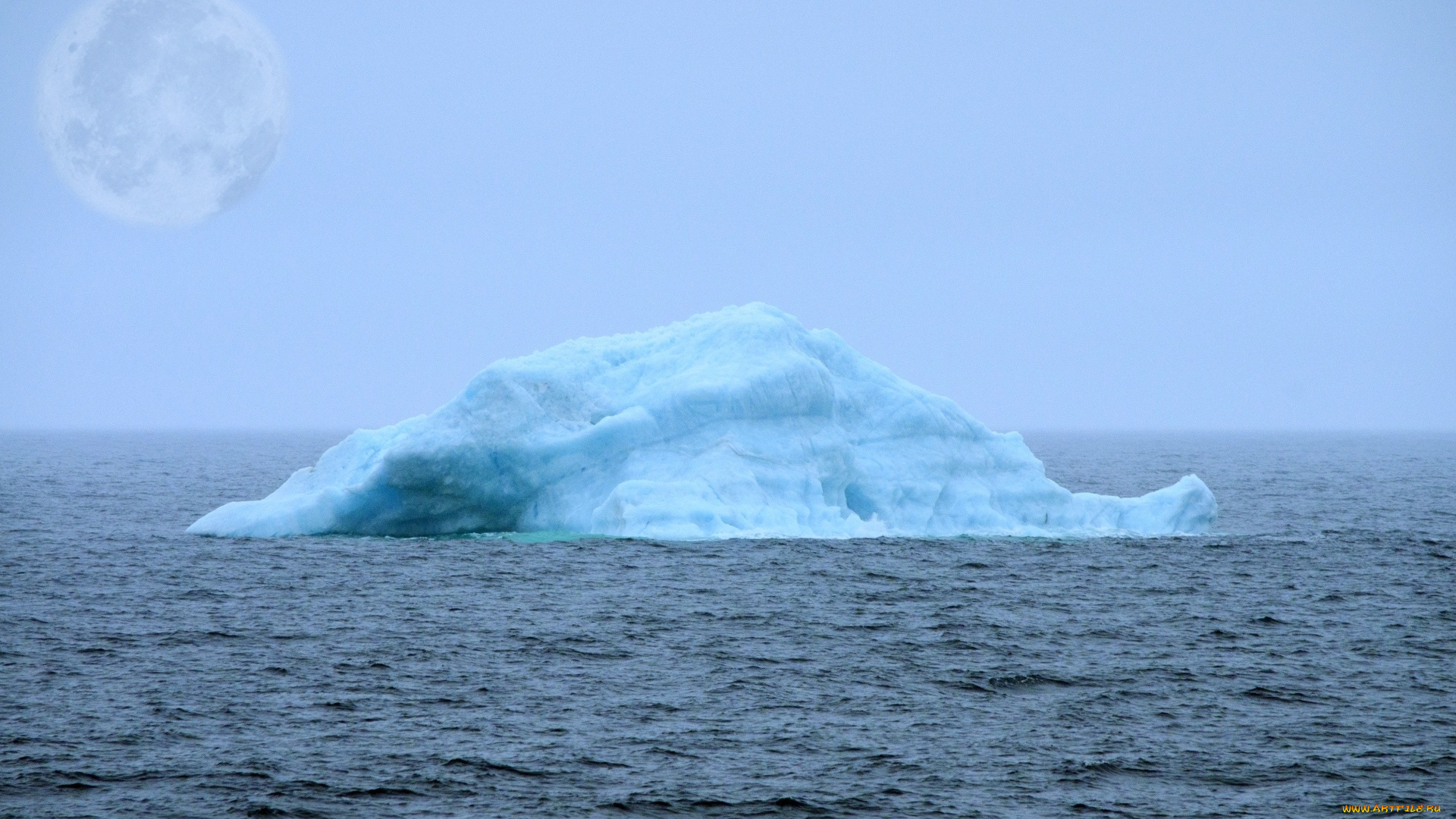 природа, айсберги, и, ледники, море, айсберг