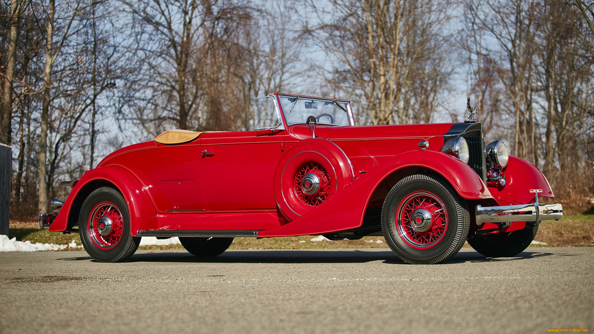 автомобили, классика, 1934, г, красный, roadster, 1101-719, coupe, eight, packard