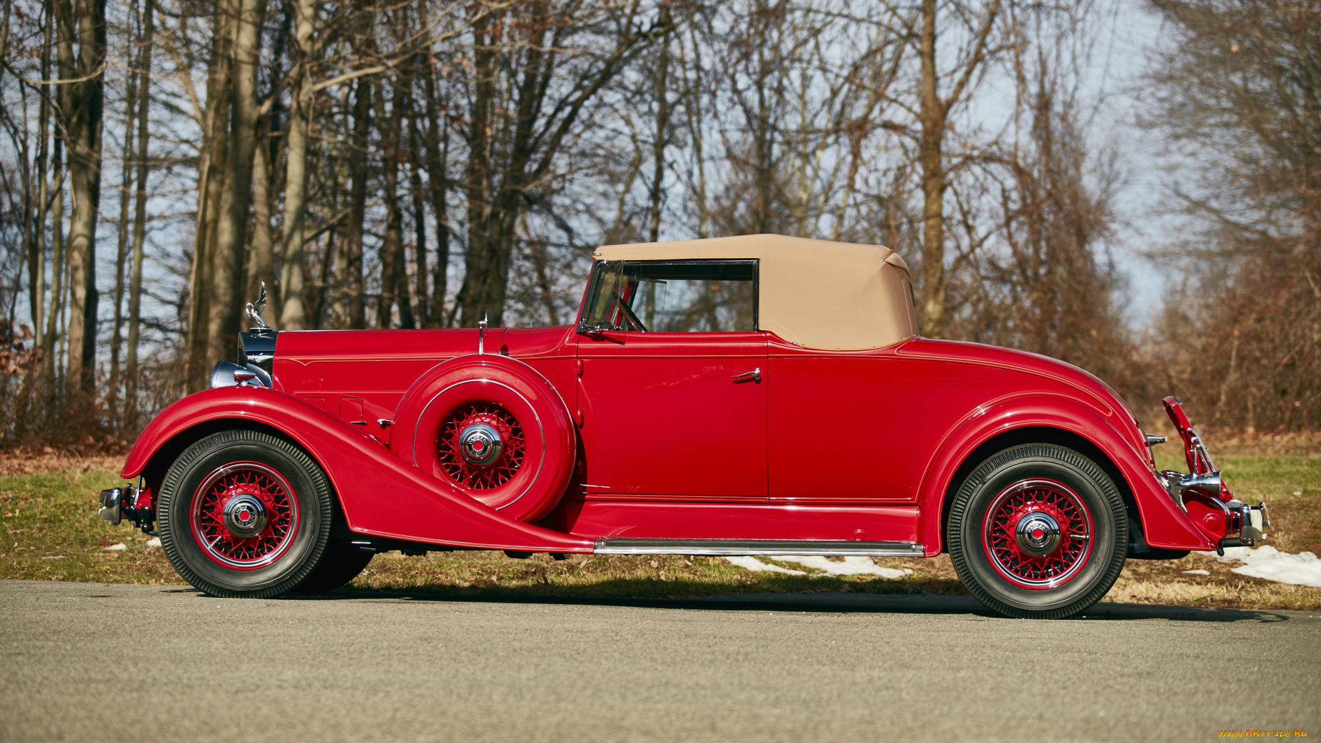 автомобили, классика, красный, 1101-719, roadster, eight, coupe, packard, 1934, г