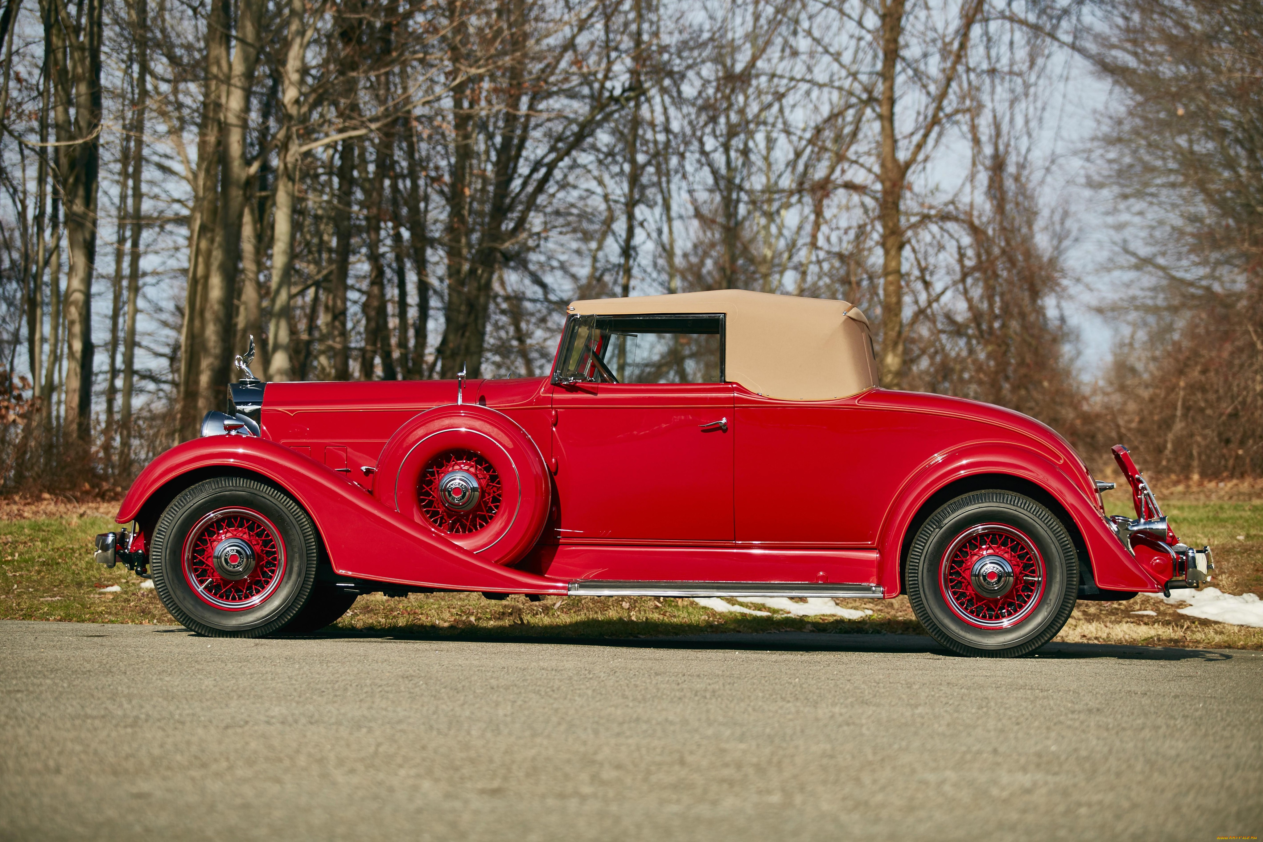 автомобили, классика, красный, 1101-719, roadster, eight, coupe, packard, 1934, г