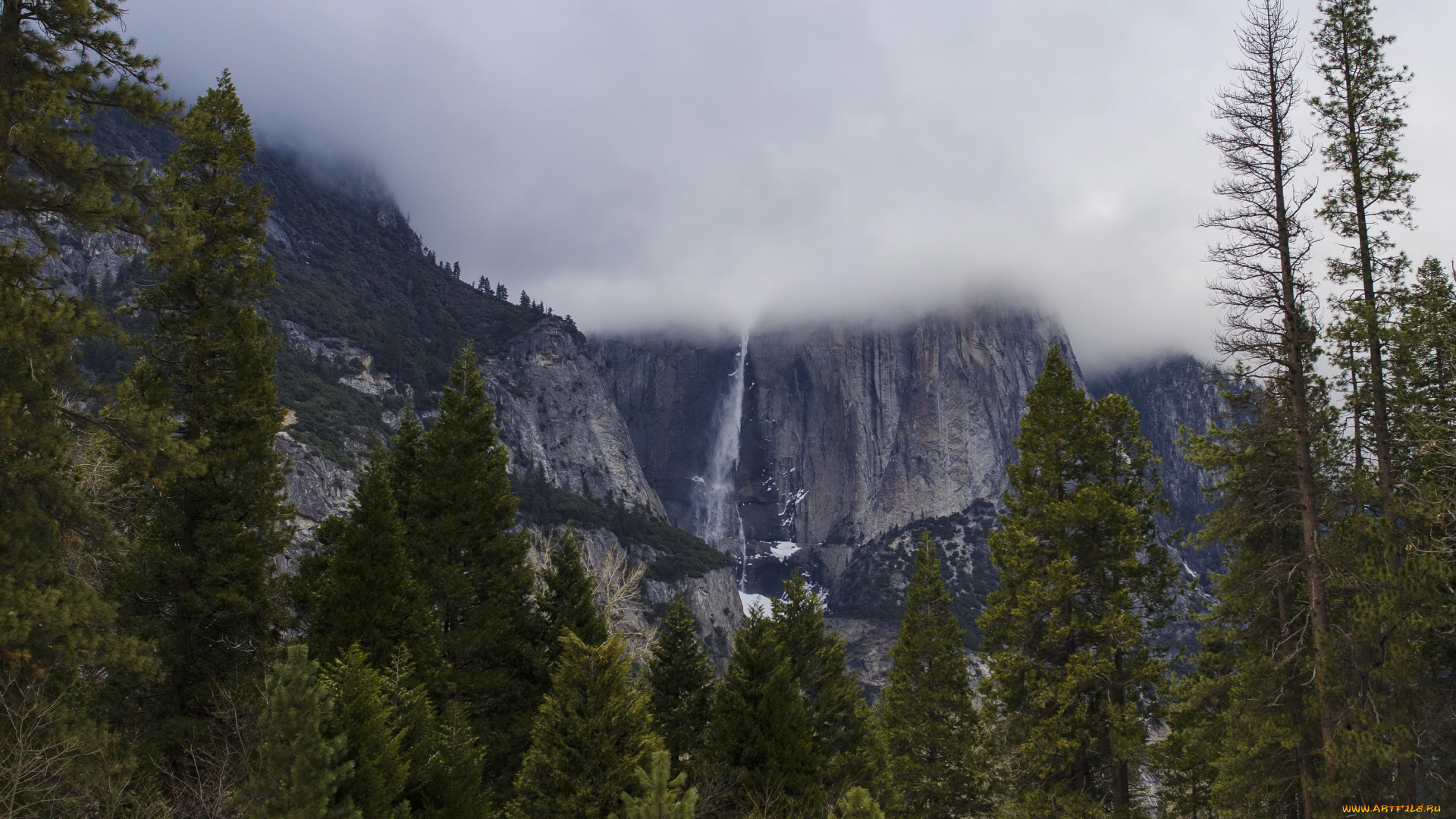 california, yosemite, природа, горы, водопад