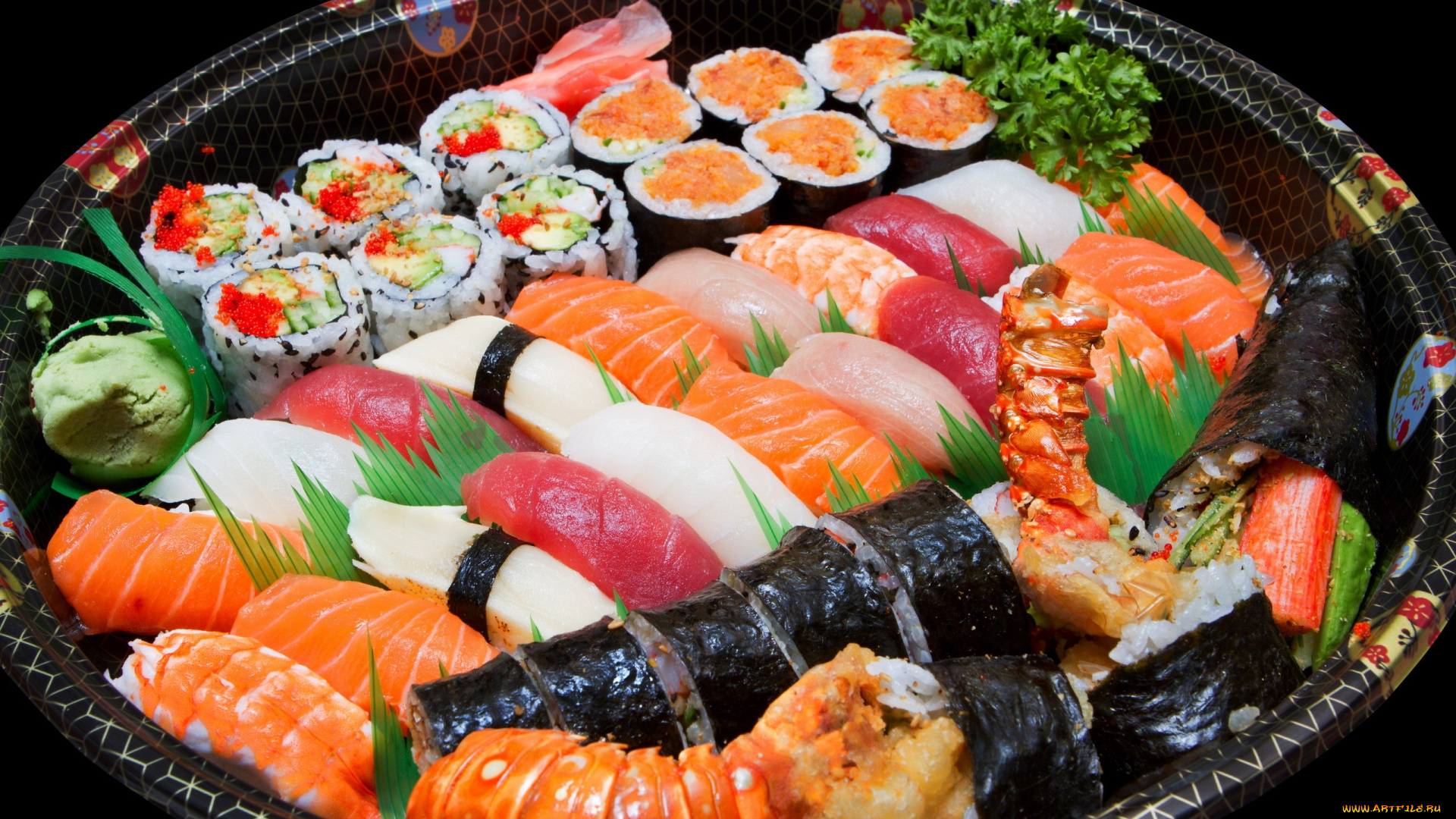 еда, рыба, морепродукты, суши, роллы, лосось, тунец