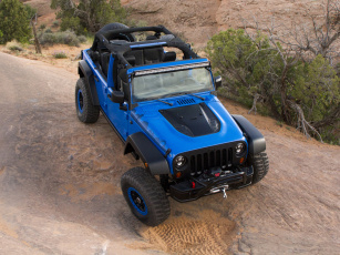 Картинка автомобили jeep maximum concept jk синий wrangler performance