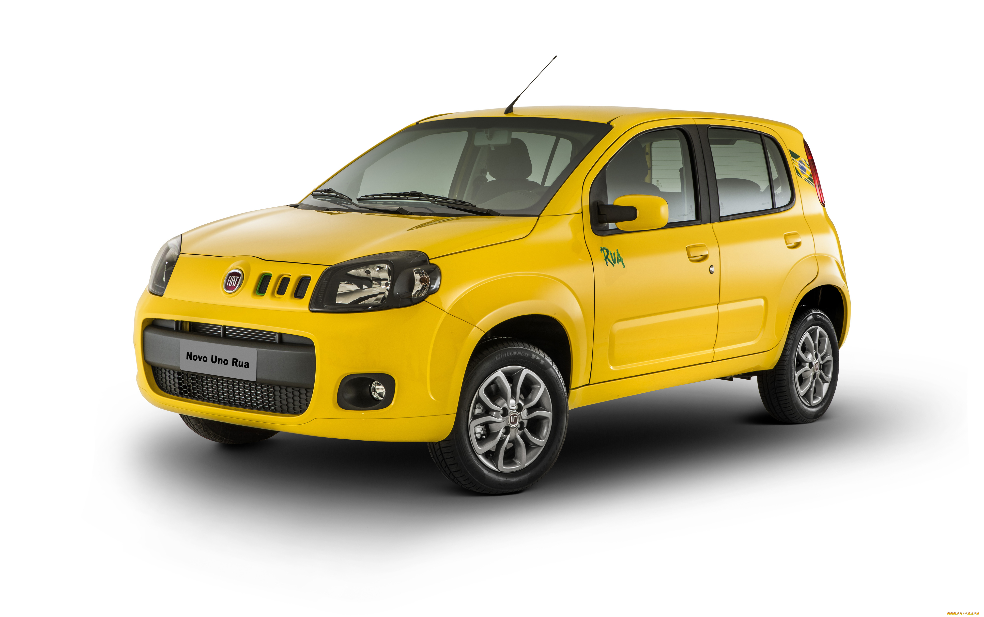 2014, fiat, uno, rua, автомобили, fiat, rua, желтый, тюнинг, uno