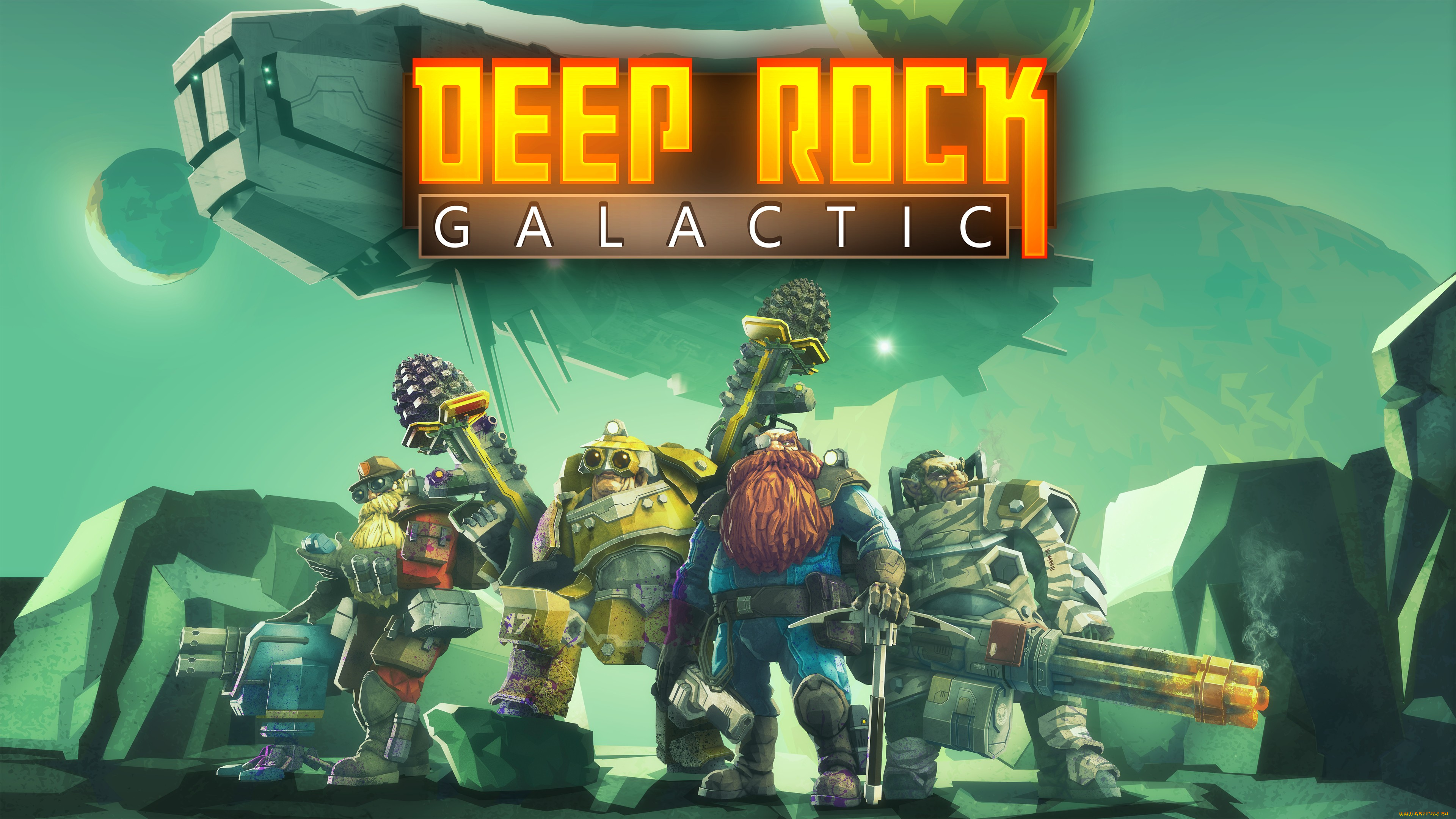 deep, rock, galactic, видео, игры, action, шутер, deep, rock, galactic