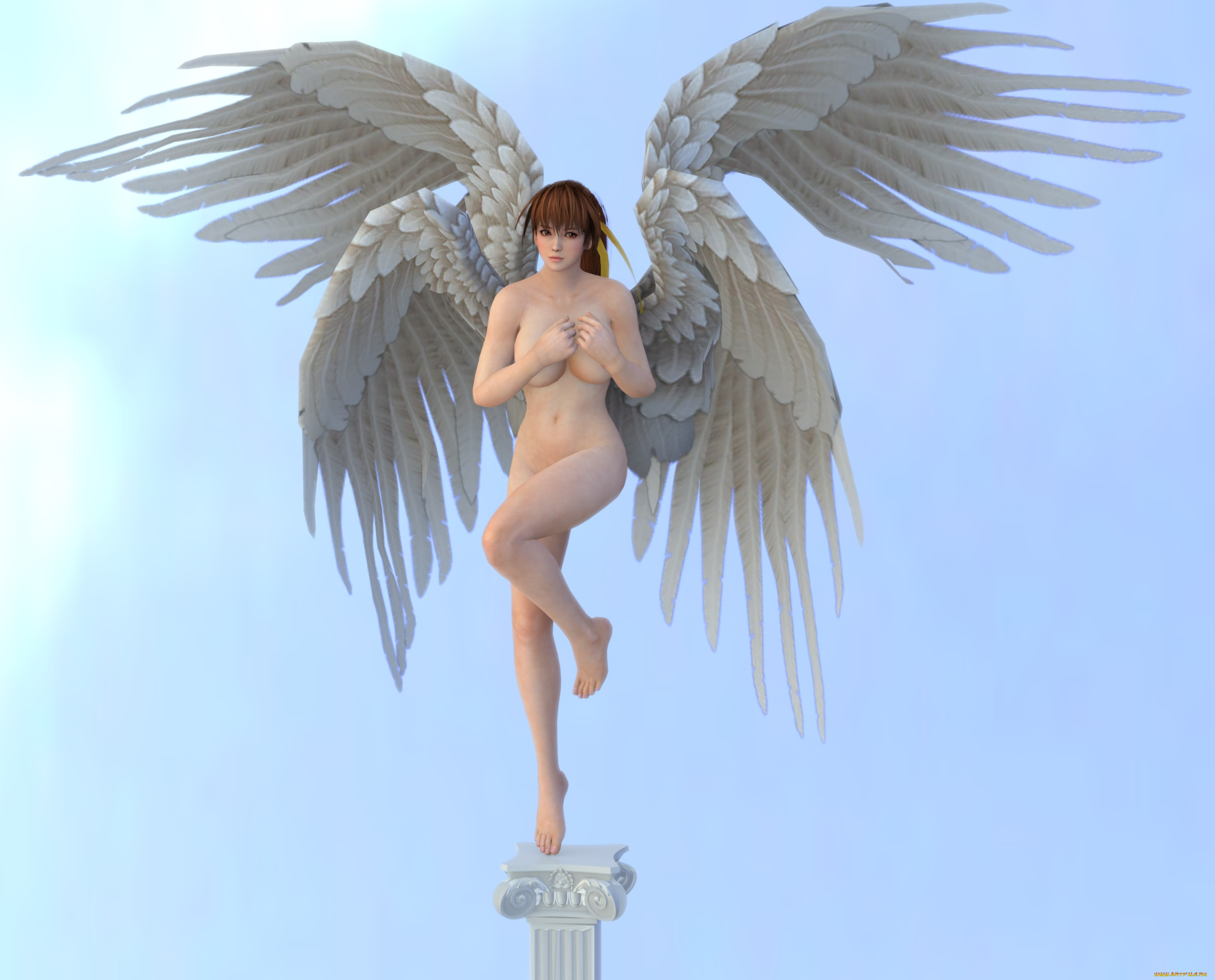 Голая девушка ангел