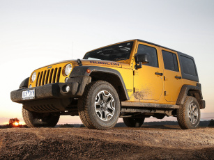 Картинка автомобили jeep au-spec jk 2014г x rubicon unlimited wrangler желтый
