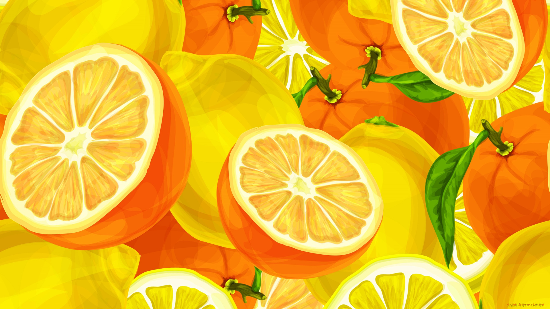 векторная, графика, еда, , food, цитрус, текстура, апельсины, фон, background, lemons, oranges, лимоны