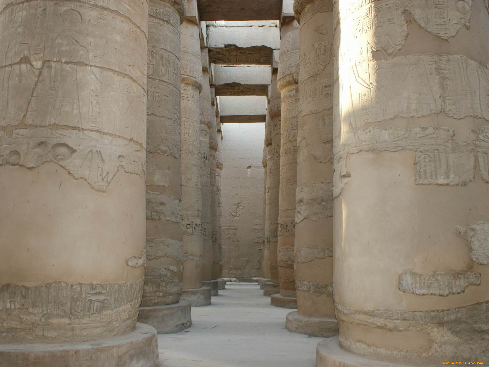 колонный, зал, луксор, египет, города, исторические, архитектурные, памятники