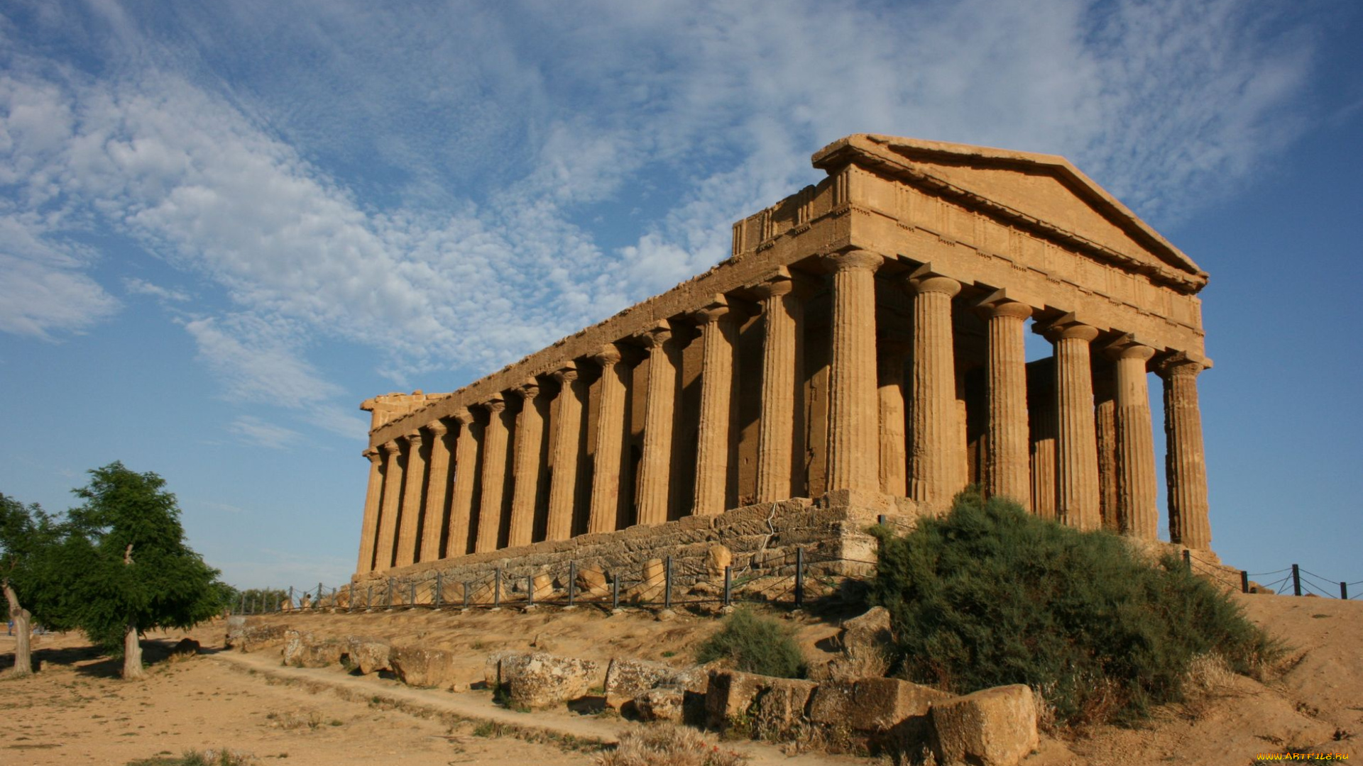 the, greek, temple, in, segesta, города, исторические, архитектурные, памятники, sicily