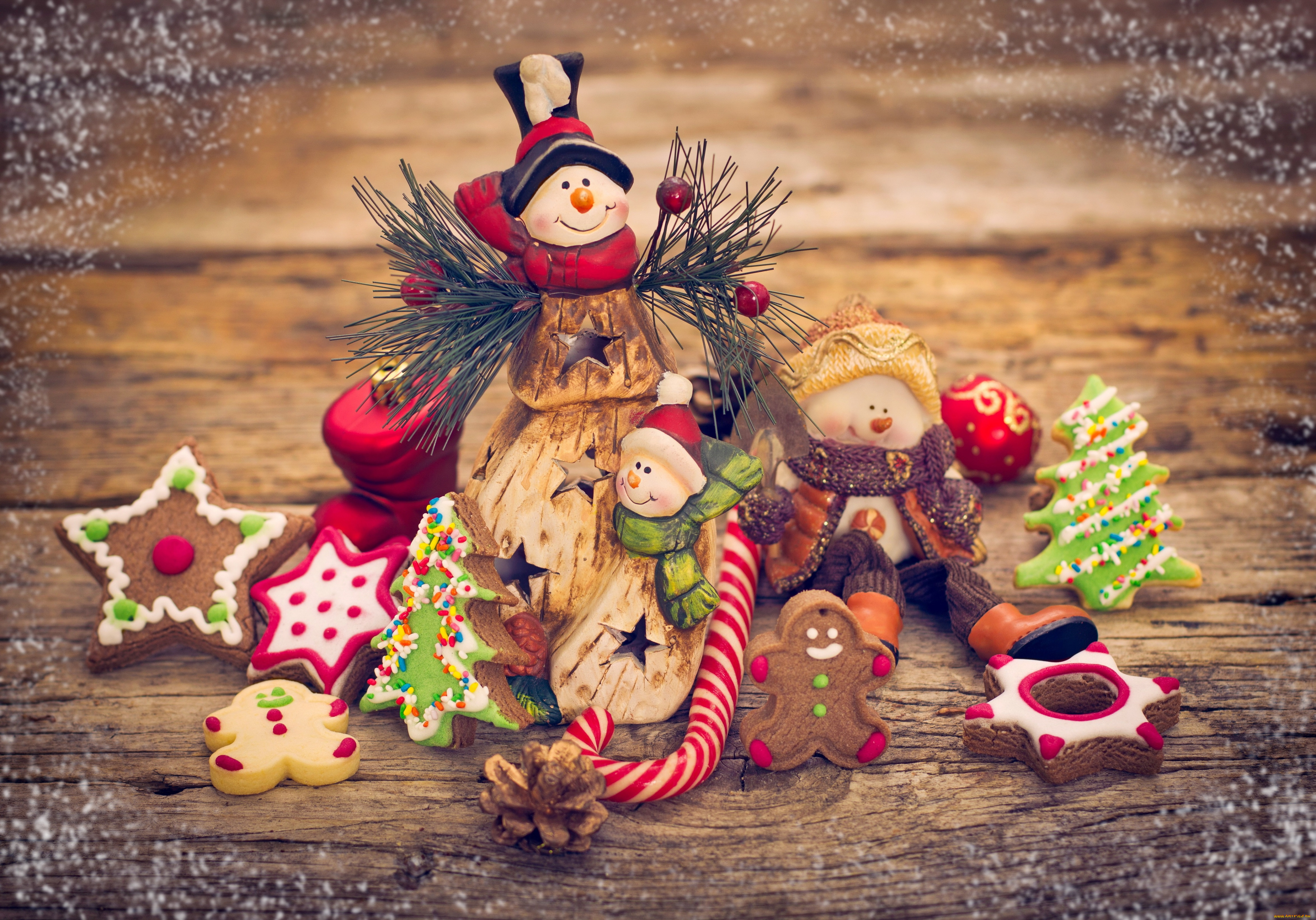 праздничные, угощения, украшения, christmas, merry, decoration, xmas, снеговики, новый, год, рождество, cookies