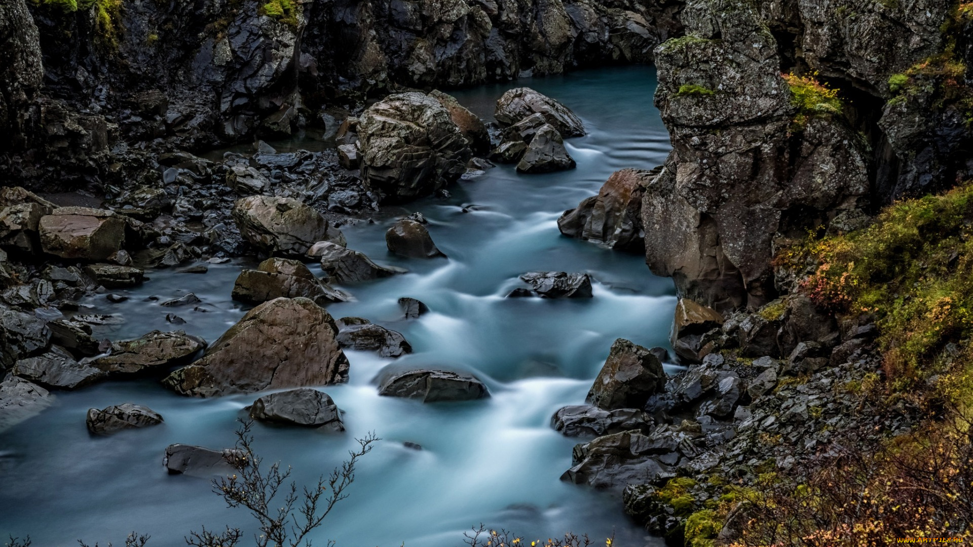 природа, реки, озера, исландия, скалы, камни, река
