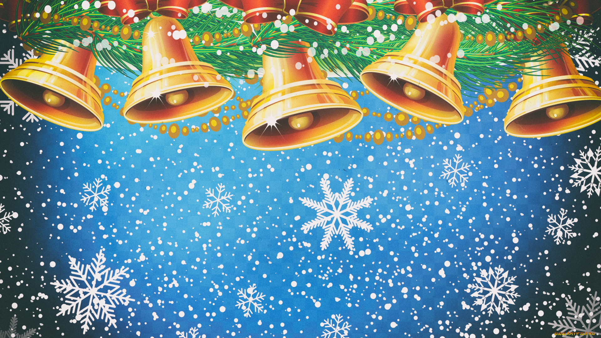 праздничные, векторная, графика, , новый, год, зима, рождество, снежинки, фон, настроение, новый, год, праздник, колокольчики, украшения, снег, минимализм