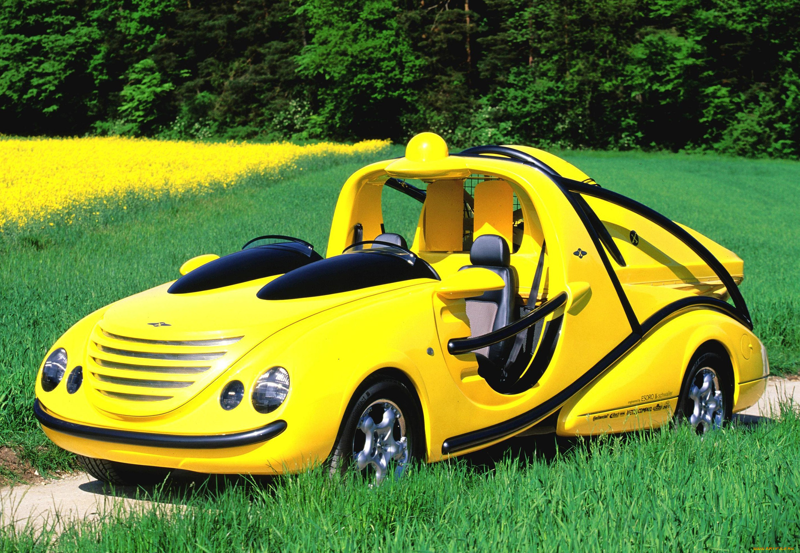 rinspeed, x-trem, muv, 1999, автомобили, rinspeed, жёлтый, 1999, muv, x-trem