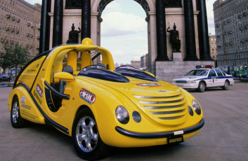 обоя rinspeed x-trem muv 1999, автомобили, rinspeed, muv, x-trem, жёлтый, 1999