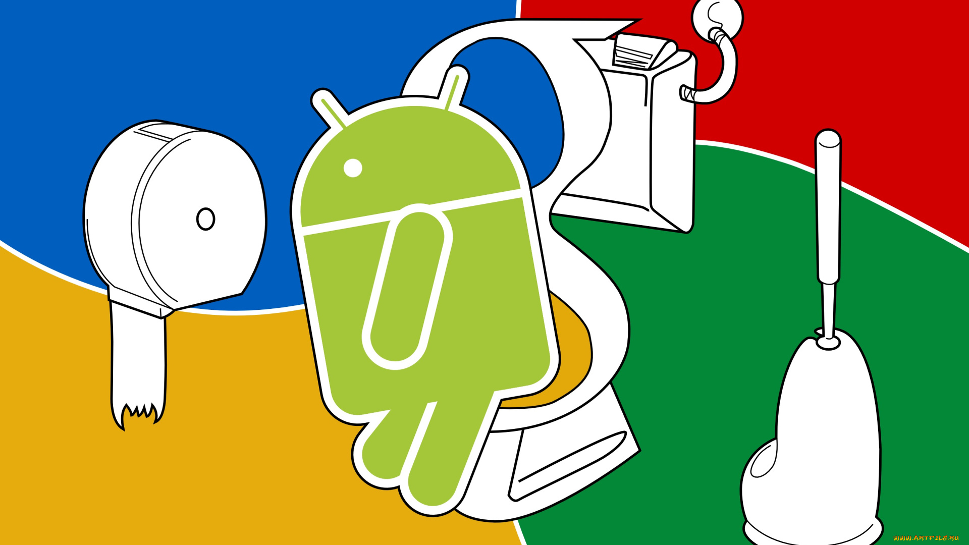 компьютеры, android, логотип