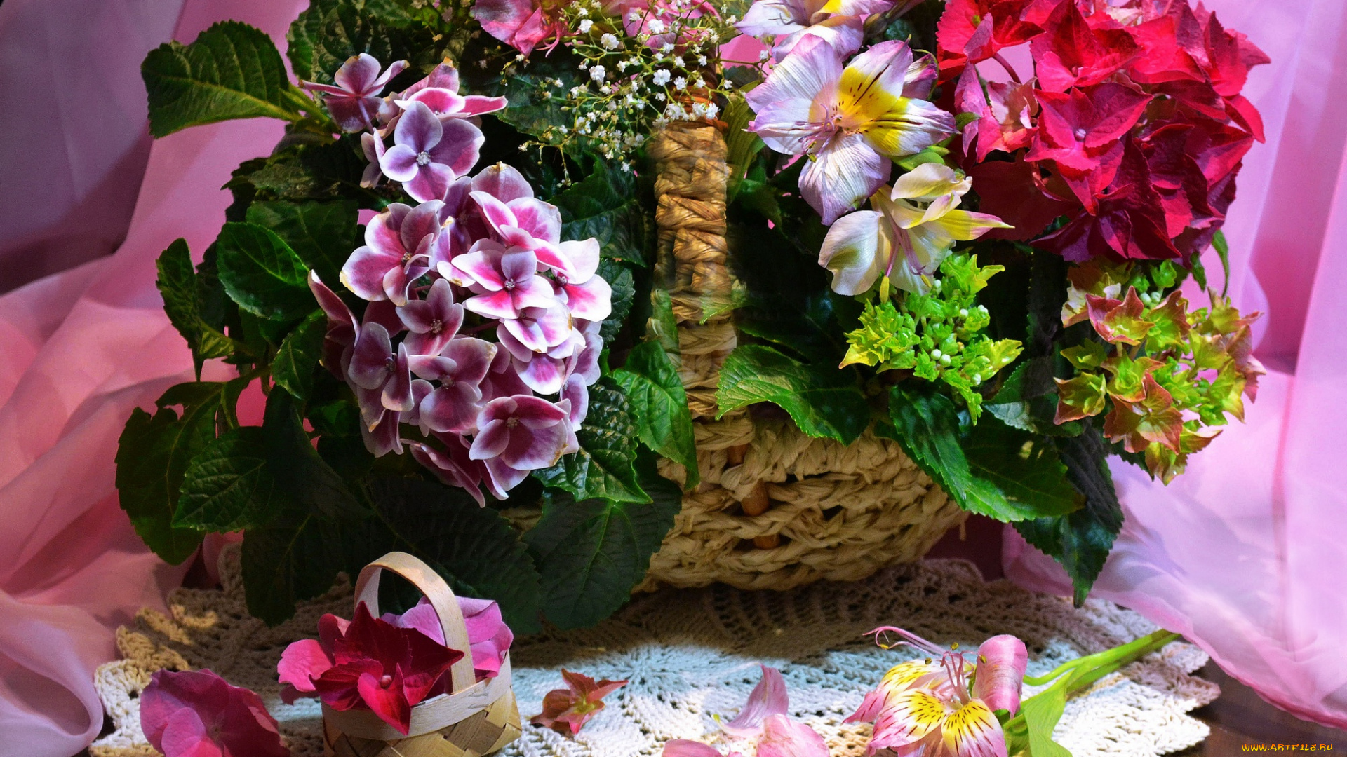 цветы, букеты, композиции, корзинка