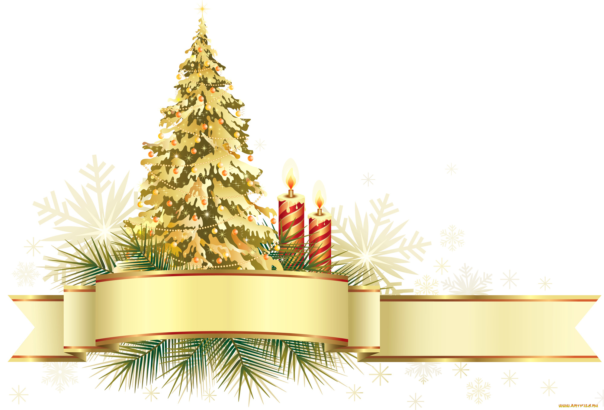 праздничные, векторная, графика, , новый, год, свечи, шарики, елка, праздник, снежинка
