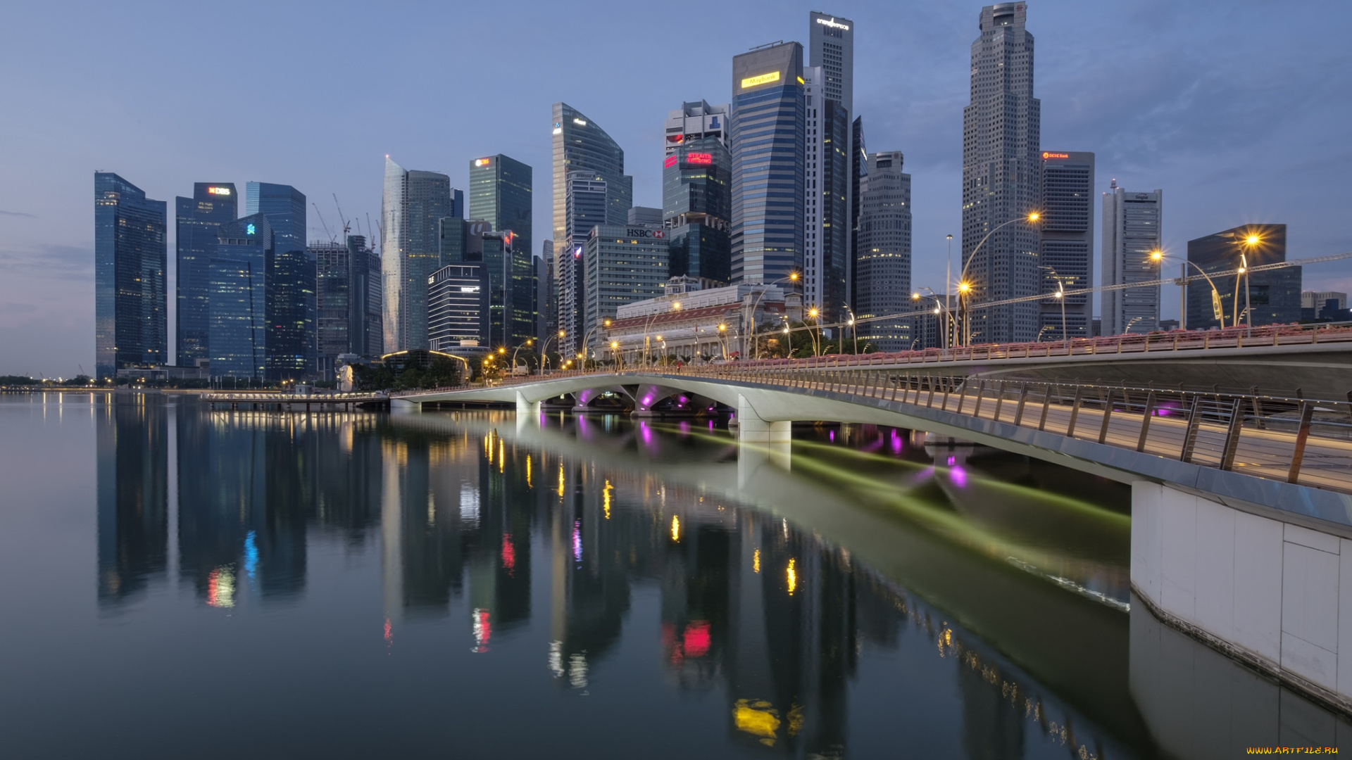 singapore, города, сингапур, , сингапур, панорама, небоскребы