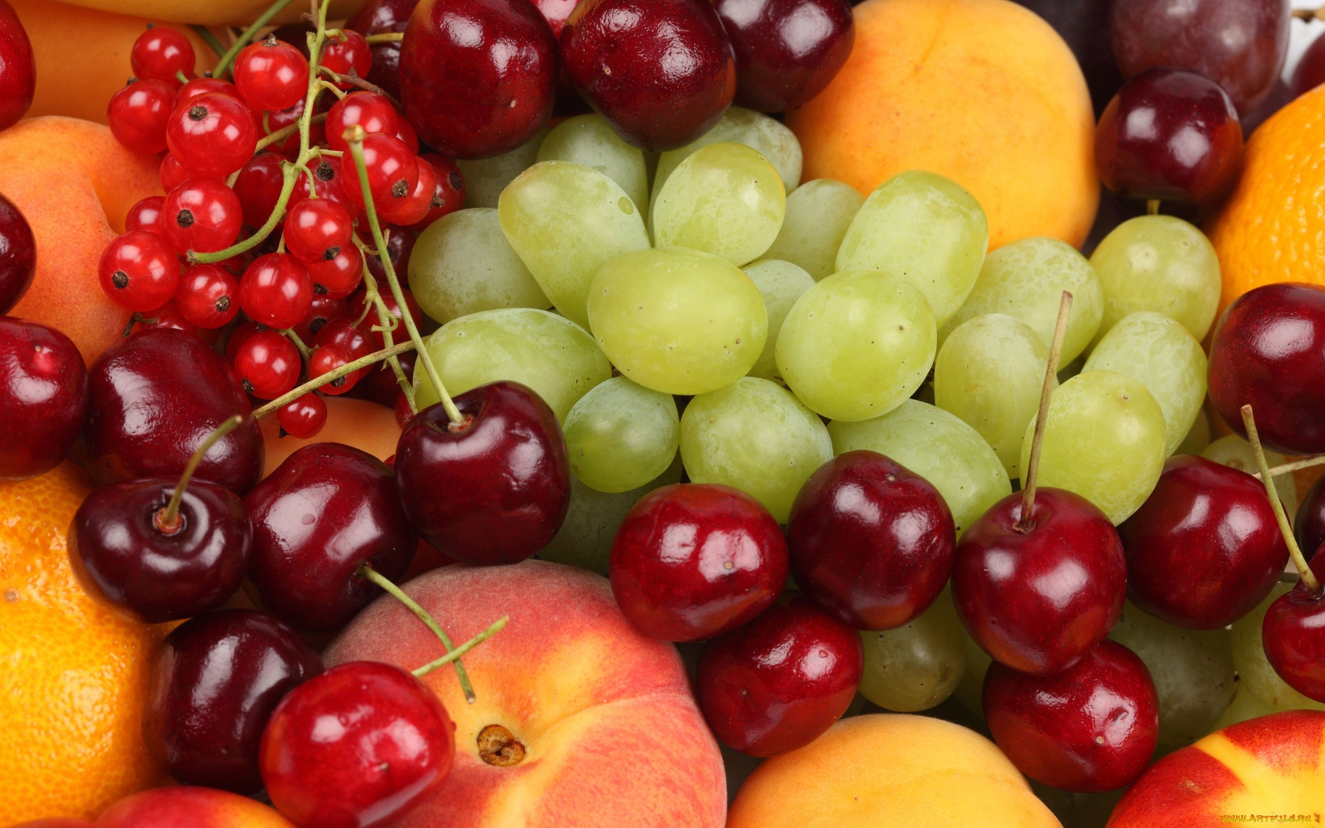 еда, фрукты, , ягоды, черешня, ягоды, виноград, персики