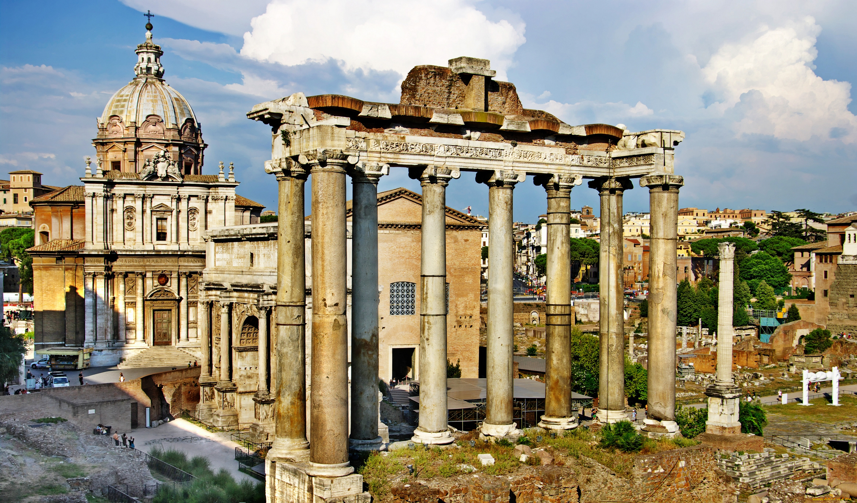 rome, , italy, города, рим, , ватикан, , италия, roman, forum, italy, руины, храм, триумфальная, арка, римский, форум, колонны, септимия, севера