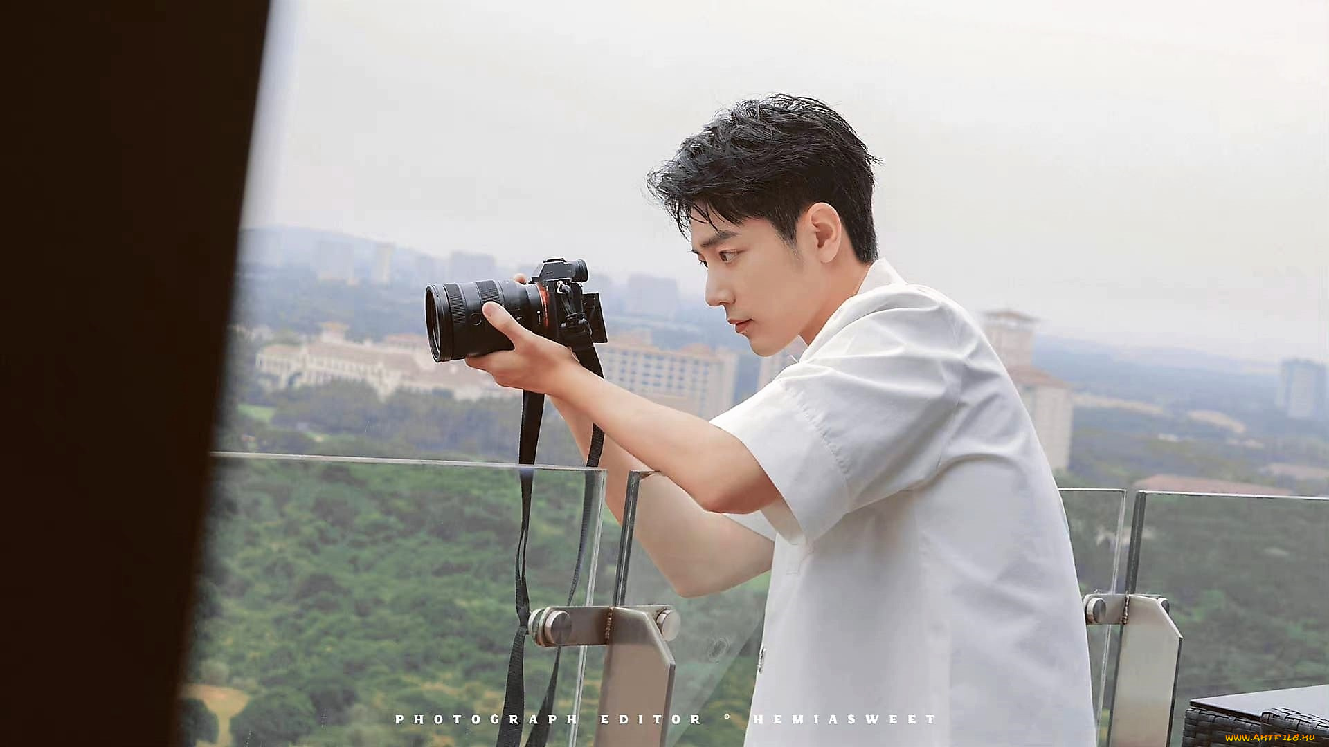 мужчины, xiao, zhan, актер, панорама, камера, фотоаппарат