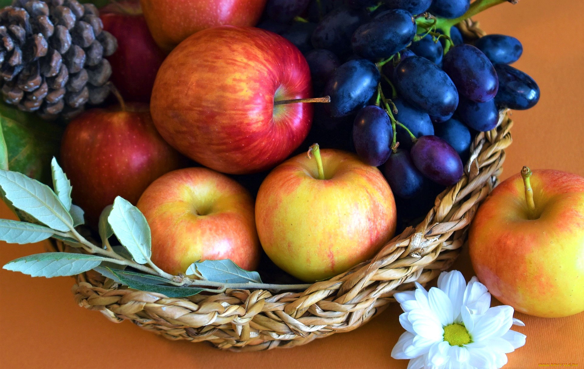 еда, фрукты, , ягоды, виноград, яблоки