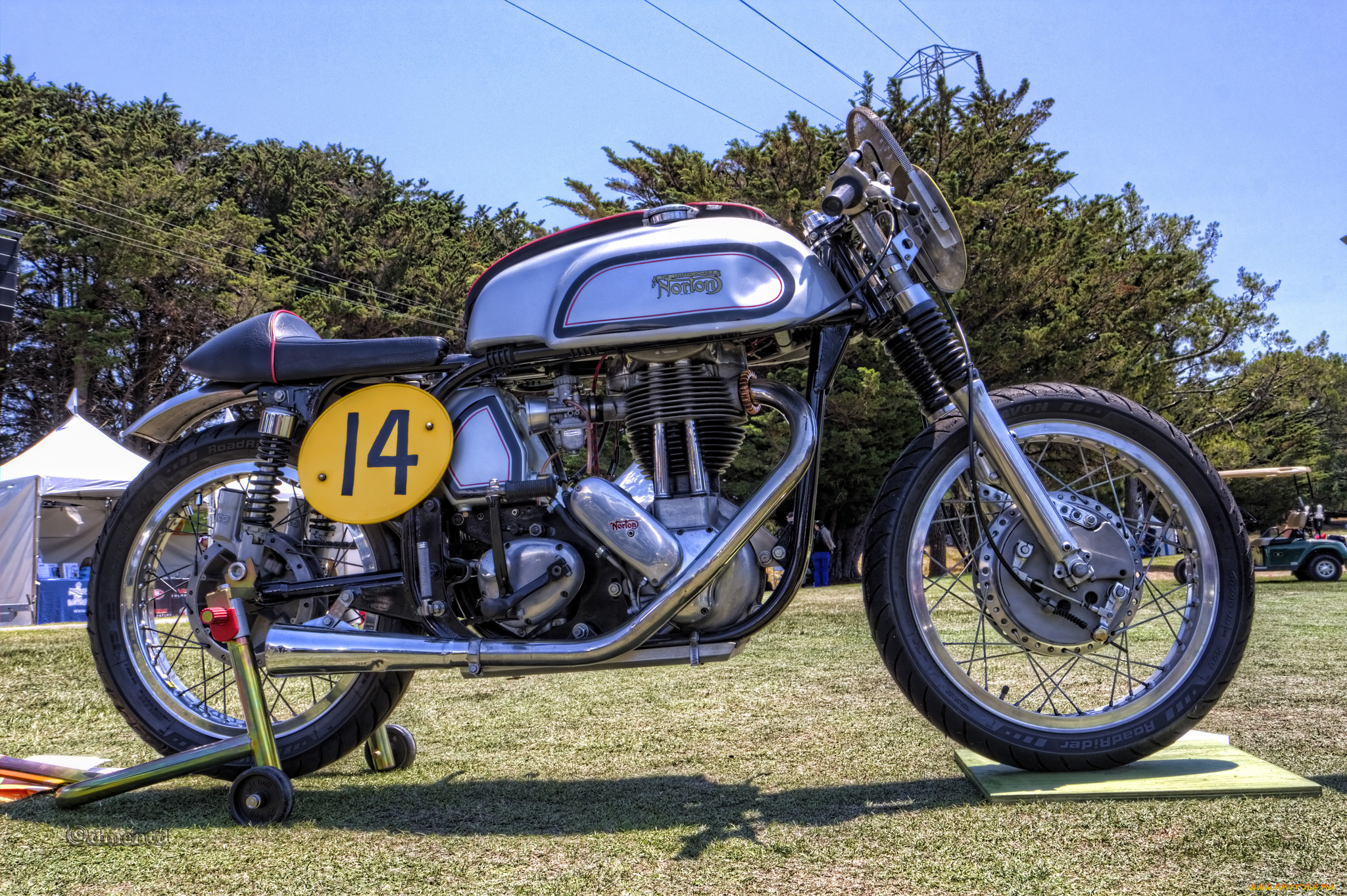 1963, norton, es2, modified, мотоциклы, norton, байк