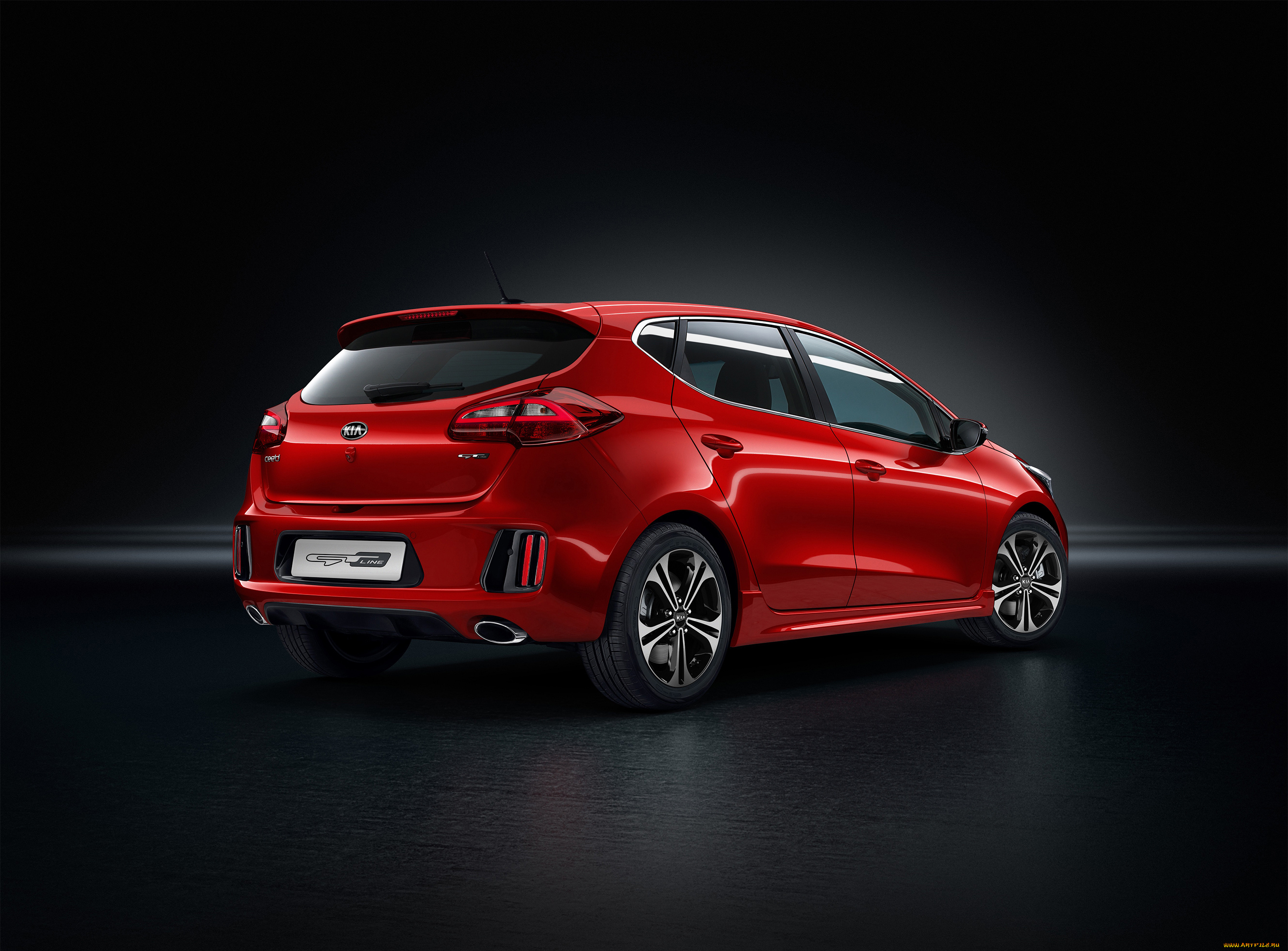 автомобили, kia, 2015г, line, ceed, gt, красный