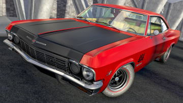 Картинка автомобили 3д 1965г chevrolet impala