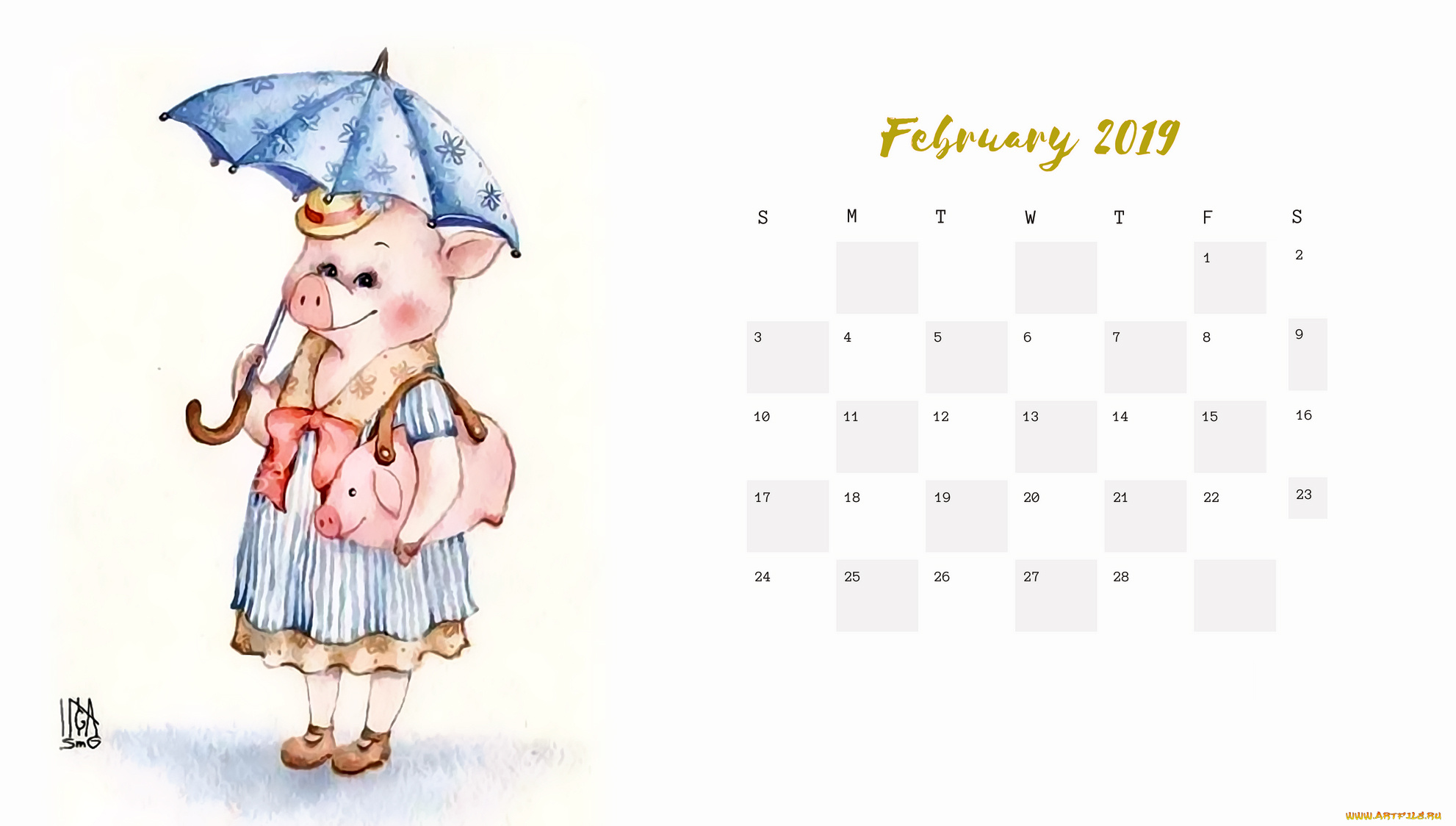 календари, -другое, свинья, сумка, поросенок, зонт