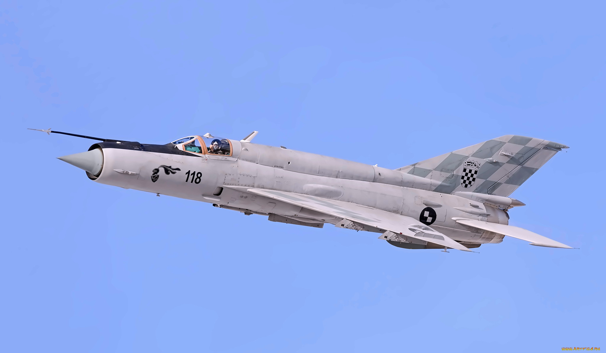 mig-21bis, авиация, боевые, самолёты, истребитель