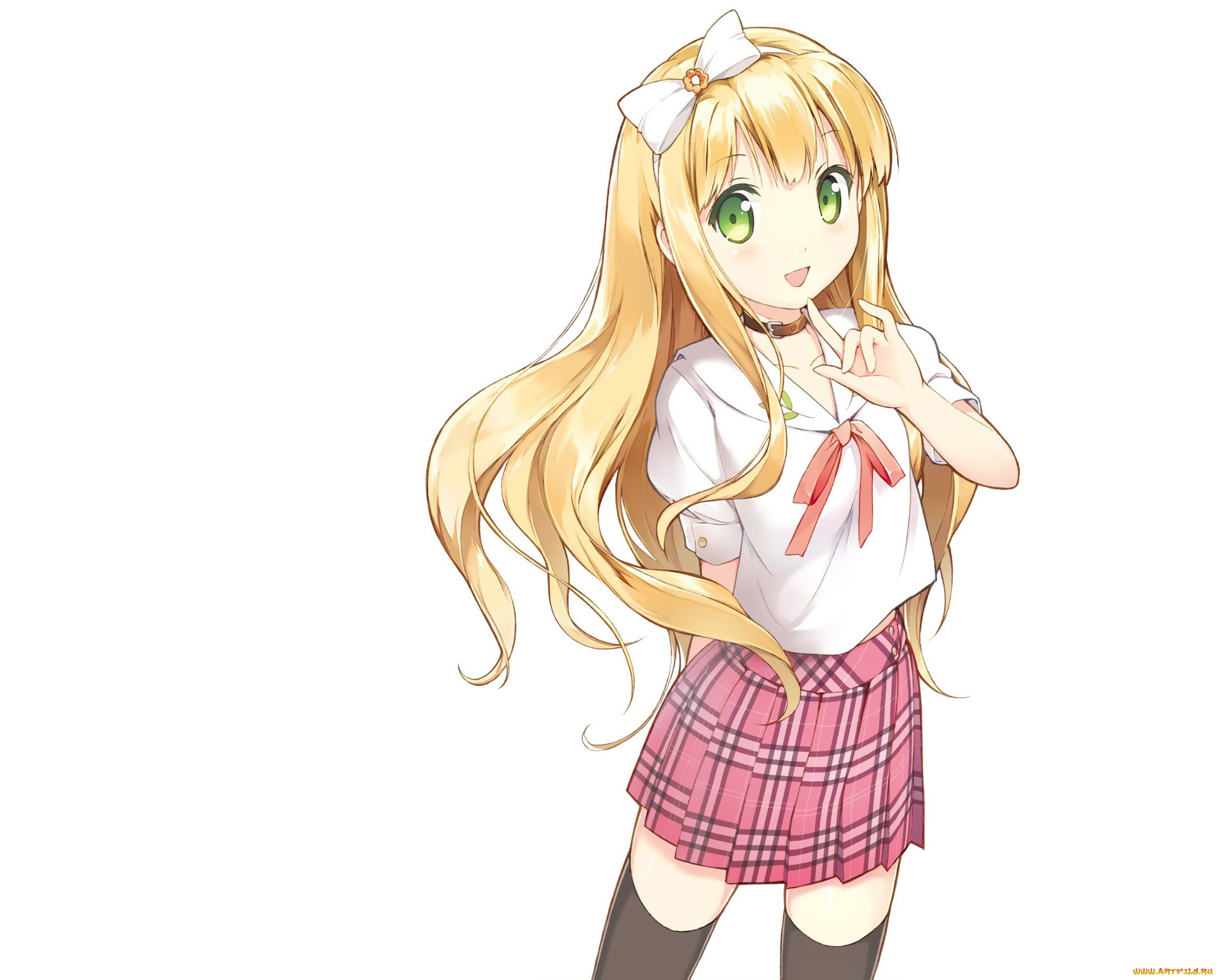 hentai, ouji, to, warawanai, neko, asuza, аниме, henneko, azuki, green, eyes, blonde, hair, anime