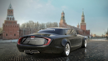 Картинка zil+presidential+limo+concept автомобили 3д presidential zil 3d concept limo