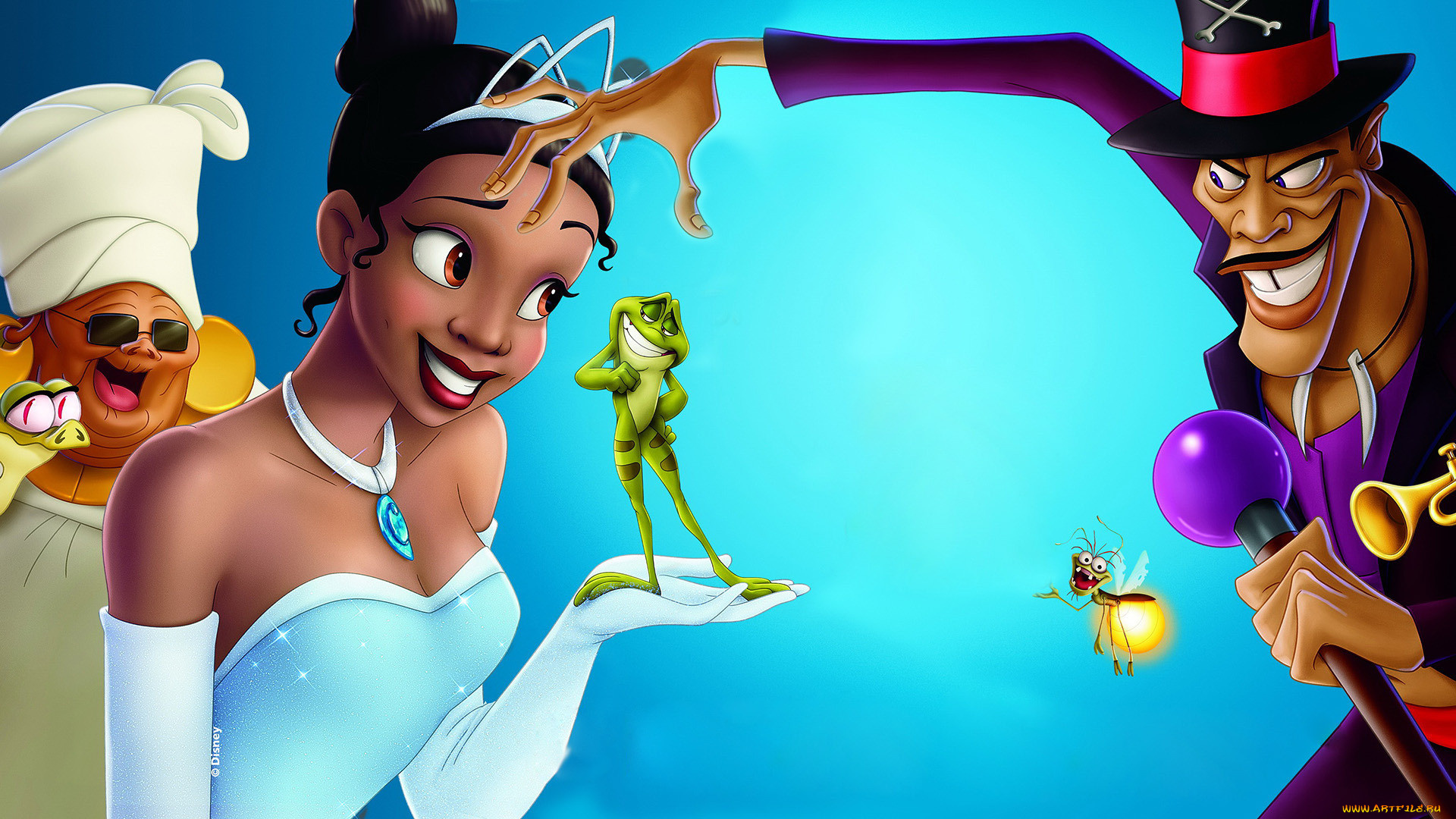 мультфильмы, the, princess, and, the, frog, персонаж