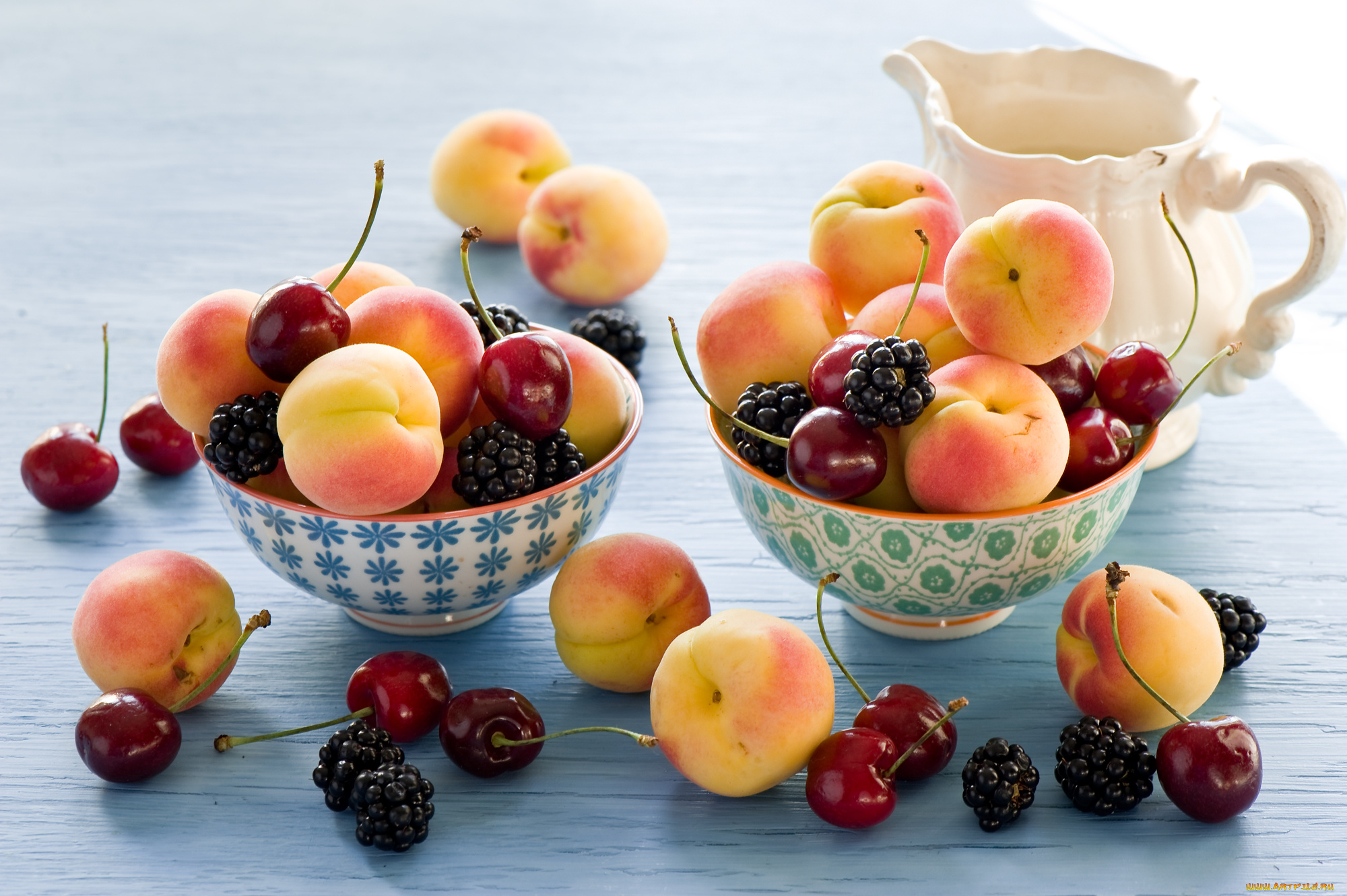 еда, фрукты, , ягоды, вишня, ягоды, персики