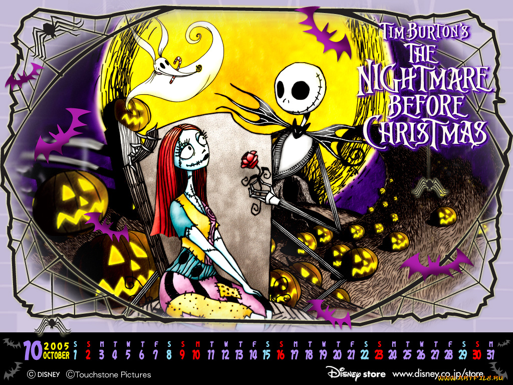 мультфильмы, the, nightmare, before, christmas