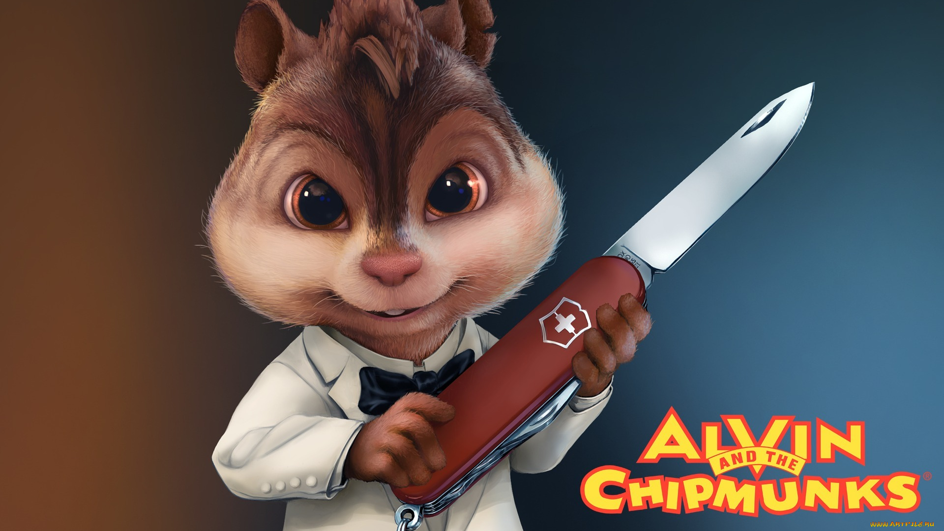 мультфильмы, alvin, and, the, chipmunks, , the, squeakquel, бурундук, нож
