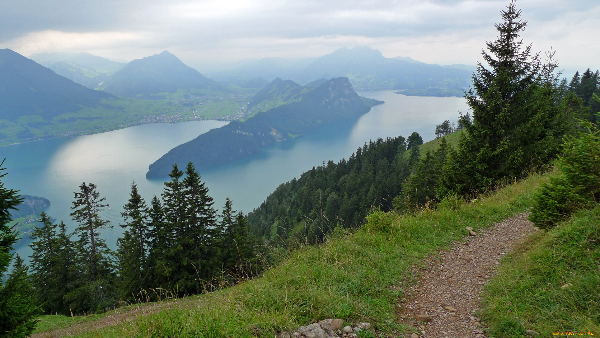 scheidegg, switzerland, природа, пейзажи, озеро, пейзаж, швейцария, трава, горы