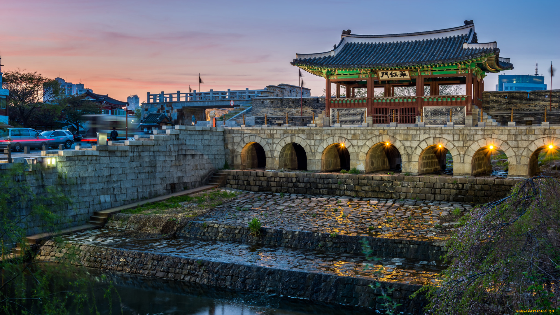 hwaseong, fortress, города, -, дворцы, , замки, , крепости, корея, крепость