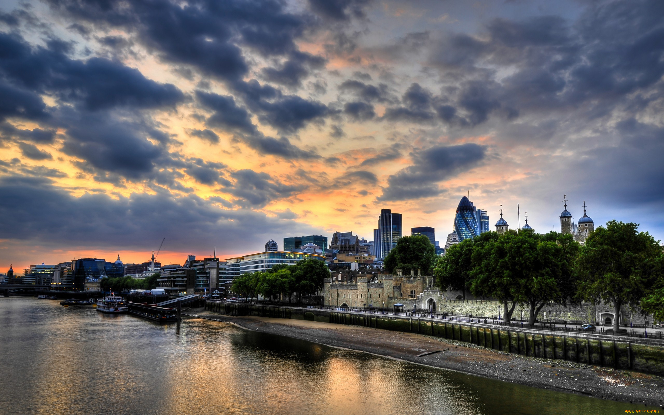 города, лондон, , великобритания, sunset, закат, лондон, англия, london, uk, england