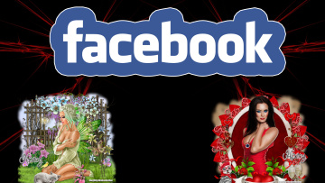 Картинка компьютеры facebook фон логотип